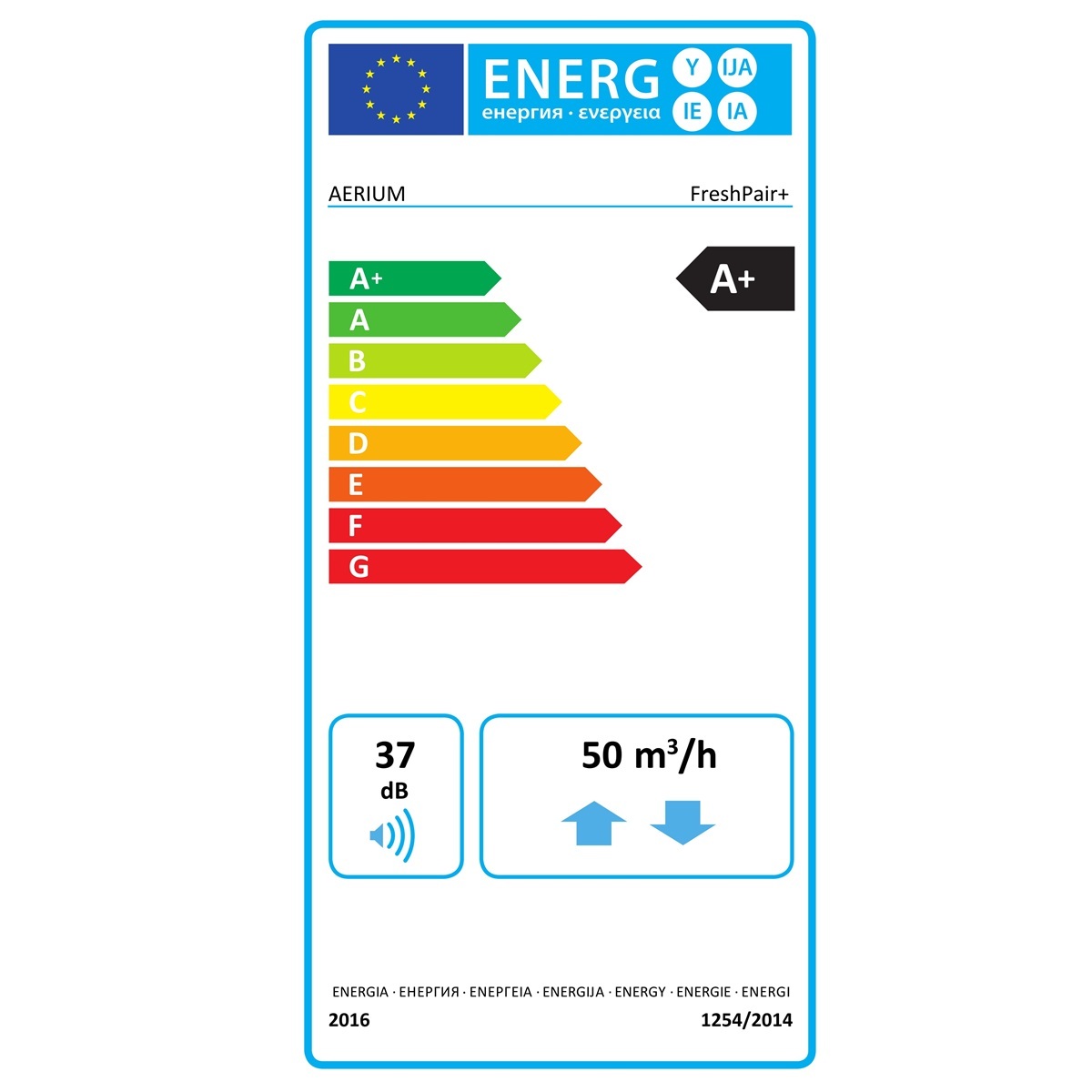 Decentrális hővisszanyerő AERIUM FreshPair+ C60P CO2 érzékelővel