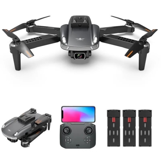 AERIUM KF 4K Dual Camera drón - 3 akku