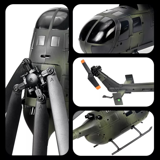 RC helikopter AERIUM C186 4CH CAMOUFLAGE zöld