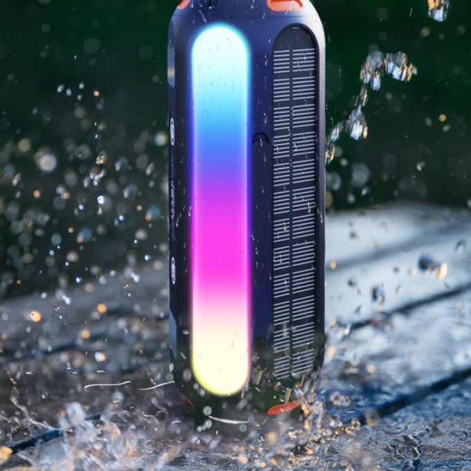 Hordozható Bluetooth hangszóró napelemmel AERIUM T5000 LED TWS