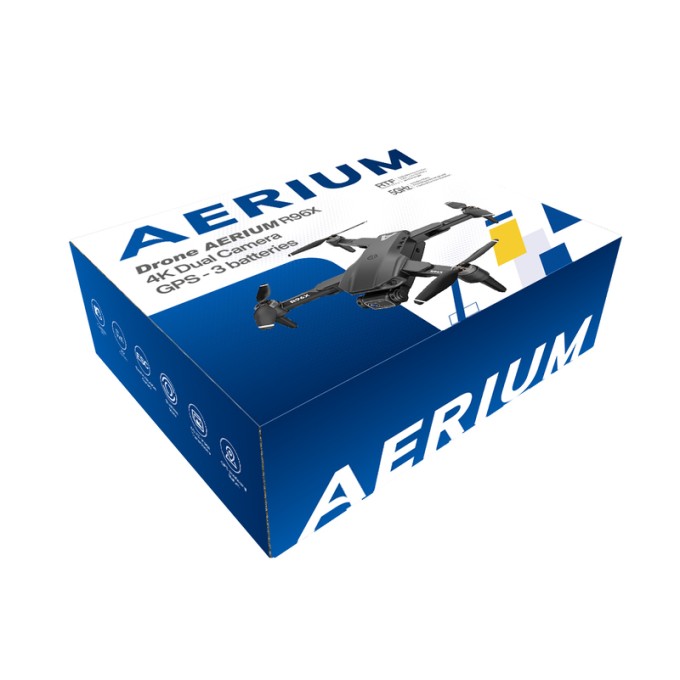 AERIUM R96X 4K Dual Camera GPS drón - 3 akkumulátor