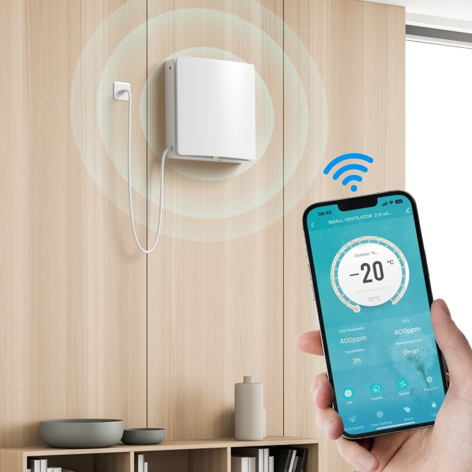 Decentrális hővisszanyerő AERIUM FreshPair+ C60P CO2 érzékelővel
