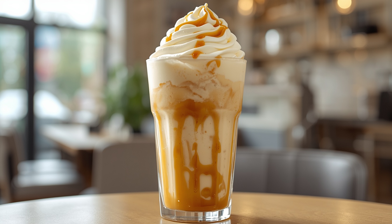 Édes karamellás frappé